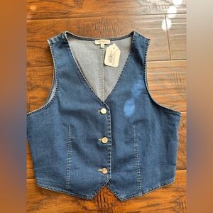 Better Be Dark Denim Vest